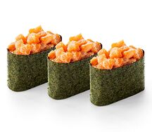 3 острых суши с лососем