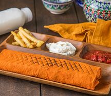 Донер с курицей в сырном лаваше комбо