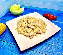 Салат курица с ананасами