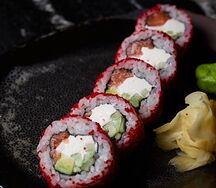 Снежная Калифорния с лососем
