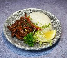 Говядина по-Пекински с рисом