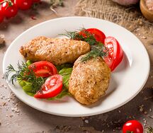 Котлеты куриные с гарниром