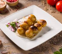 Картофель молодой на мангале