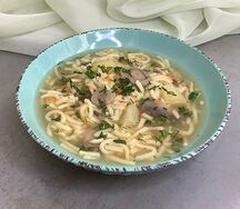 Лапша с грибами