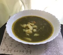 Щи зеленые постные