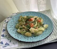 Кабачки, тушенные с морковью и луком