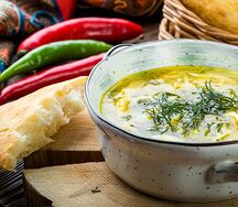 Куриный суп с домашней лапшой