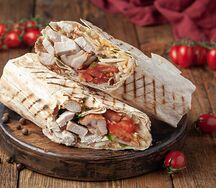 Шаурма из курицы с халапеньо