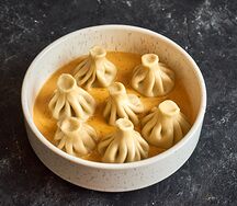 Мини хинкали с говядиной