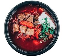 Борщ с курицей