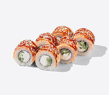 Опалённый лосось и терияки