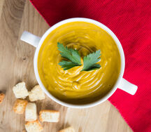 Имбирный крем-суп из тыквы