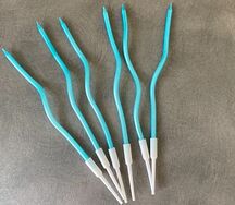 Свечи спираль голубые 6 шт