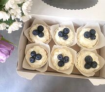 Капкейки с голубикой