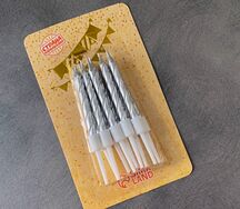 Свечи серебро 10 шт