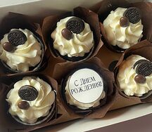 Капкейки на день рождения коричневые