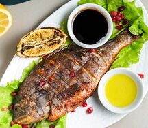 Дорадо на мангале