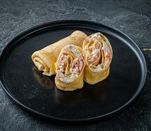 Блинчики с ветчиной и сыром