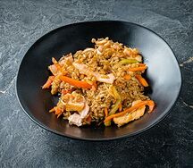 Рис с лососем