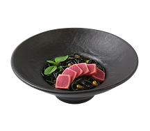 Спагетти неро с тунцом татаки