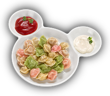 Разноцветные пельмешки