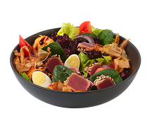 Салат Нисуаз с татаки из тунца