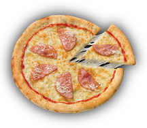 Пицца с ветчиной детская