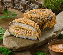 Бургер жареный Японский с курицей