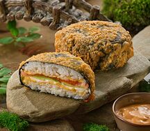 Бургер жареный Японский лосось