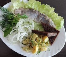 Сельдь с картофелем