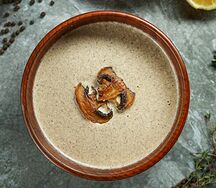 Грибной крем-суп с сыром