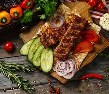 Люля-кебаб из свинины и говядины