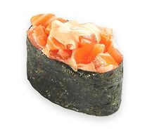 Суши спайси с лососем