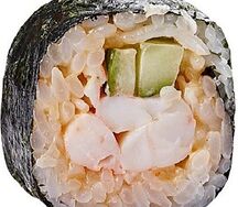 Острый ролл с креветкой