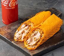 Шаурма Бургер тейсти с беконом и Coca-Cola