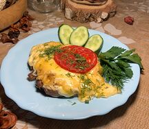 Куриная отбивная с сыром
