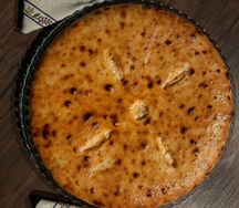 Большой осетинский пирог с сыром