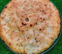 Осетинский пирог с сыром и зеленью