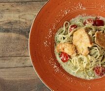 Паста Альфредо с курицей