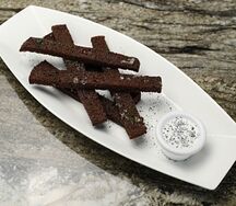 Хрустящие чесночные гренки