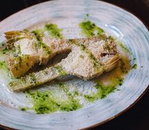 Теплые артишоки с пармезаном