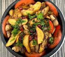 Оджахури с грибами