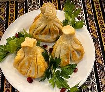 Ассорти из хинкали жареных