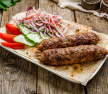 Люля-кебаб из свинины и говядины