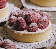 Десерт Малиновая тарталетка