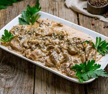 Бефстроганов из телятины