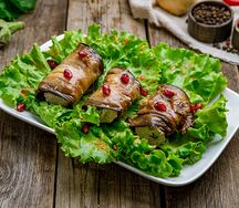 Рулетики из баклажанов