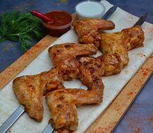 Шашлык из куриных крыльев