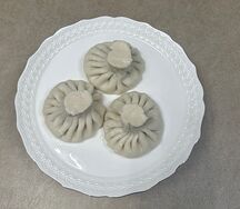 Хинкали с сыром и зеленью