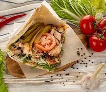 Донер мясной в хлебе